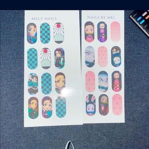 Demon slayer nail decal